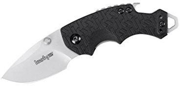 Kershaw Vuxenkniv, enhandskniv, Shuffle, längd öppnad: 15,0 cm, svart, 15 cm
