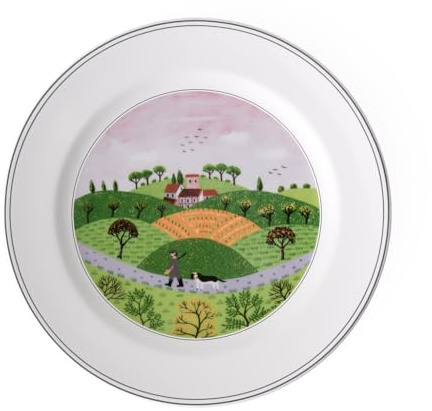 Villeroy und Boch Design Naif Speiseteller Jäger, Premium Porzellan