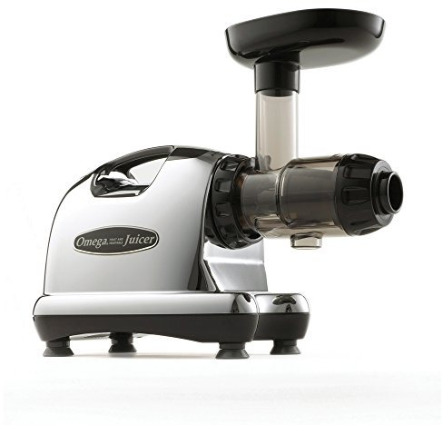 Omega Juicers J8006 Nutrition Center Juicer, Stainless Steel, 150 W, Metallic