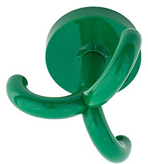 Gedotec Crochet Rotatif Mural ou de Plafond pour Vêtements | Patère pour Porte Manteaux, Serviette, Peignoir | Pour Meuble, Armoire, Chambre Enfant | Accessoire d'Accroche en Plastique | Vert Menthe