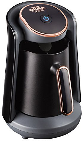 Arzum OK004 Turkish Coffee Machine, Plastic, 480 W,0.3 liters, Black/Copper