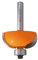CMT 937.350.11 Fresa a Raggio Convesso con Cuscinetto in Hw, Grigio/Arancio