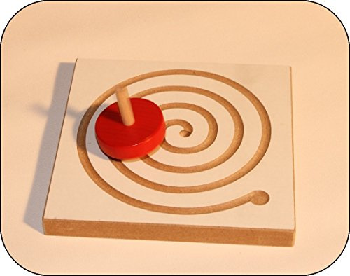 Holzspielzeug Kreiselbrett Spirale BxH 12x12cm NEU Holzspiel Geduldsspiel Geschicklichkeitsspiel Holzkreisel Spielsortiment Spiele Holz Seiffen Erzgebirge Spielzeug Strategiespiel Bauspiel