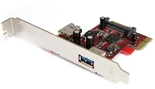StarTech.com 2-port USB 3.0 SuperSpeed PCI Express gränssnittskort med UASP-stöd – PCIe USB 3-kort 1 intern/1 extern