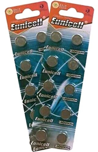 Eunicell Lot de 20 Piles AG13, G13, SR44, LR44, A76, V13GA, PX76 A, 357.