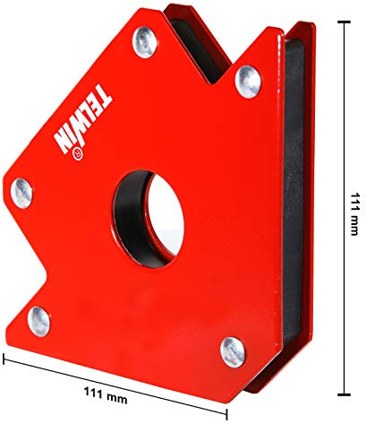 Telwin 802583 Posizionatore Magnetico per Saldature, 0.1 V, Rosso, 23 kg max