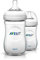 Philips Avent 260ml Natural Feeding Bottle for Newborn (Transparent, Pack of 2)