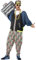 Smiffys 80s Hip Hop Costume, Patterned with Jacket, Trousers & Hat, 1980's Fancy Dress, 1980s Dress Up Costumes