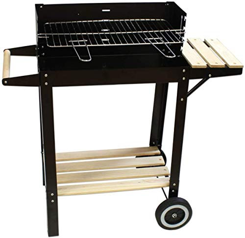 Unbekannt Grillwagen KYNAST Deluxe eckig auf Rollen schwarz