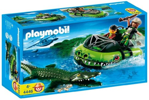 Playmobil City Action - Hovercraft con cocodrilo (4446) - Hoverkraft con Cocodrilo, Juguete Simulación