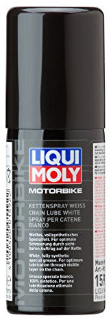 LIQUI MOLY Motorbike Kettenspray weiß | 50 ml | Motorrad Haftschmierstoff ohne Kupfer | Art.-Nr.: 1592
