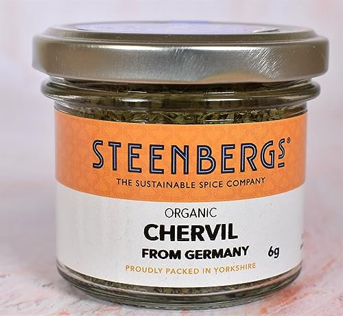 Steenbergs Organic Chervil Leaf - Dried Herb - Standard jar 6g