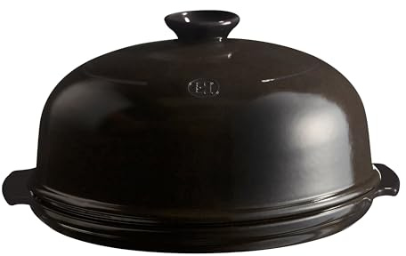 Interhal Brot Glocke, Keramik, Kohle, 28.5x28.5x16.5 cm
