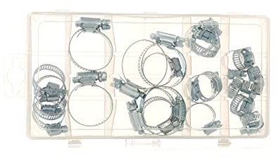 SW-Stahl S8055 - Set di fascette stringitubo, 26 pezzi, in cassetta