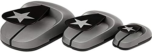 Stanzer Set, Größe 25 + 49 + 75 mm, Stern, 3 Stück