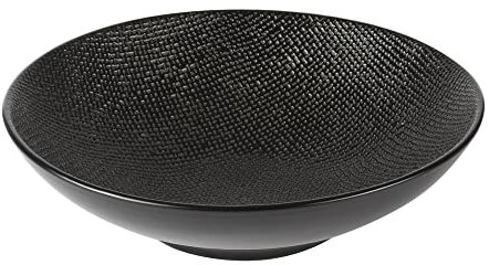 Table Passion - Assiette creuse Vésuvio noir 19 cm (Lot de 6)