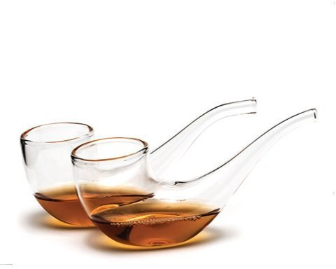 Vinology -Bicchieri di degustazione a forma di pipa per brandy, 75 ml, confezione da 2