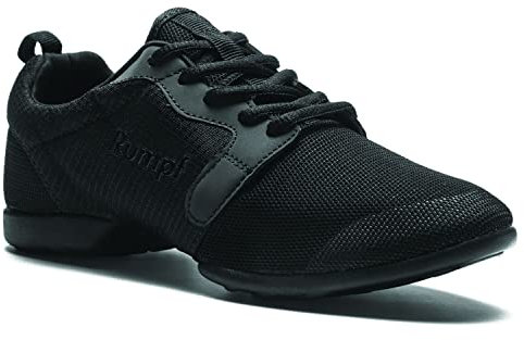 Rumpf Mojo Dancesneaker Tanzsneaker Tanzschuhe Hip Lindy Hop Gymnastik Trainings Hallen Aerobic Schuhe , schwarz, GB 9, EU 43, EU 43.5