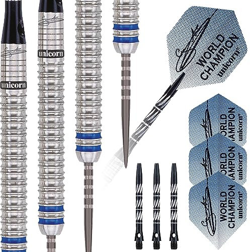 Unicorn World Champion Natural Gary Anderson Phase 3 Steel Dart, 90% Tungsten, 23g