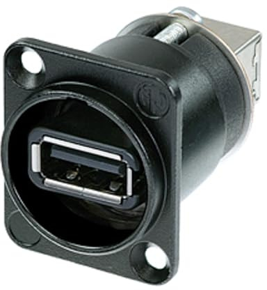 Neutrik NAUSB-W-B Adaptateur USB réversible (type A / type B) Noir