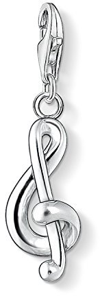 Thomas Sabo Damen Charm-Anhänger Violinschlüssel Charm Club 925 Sterling Silber 0845-001-12