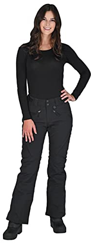 Arctix Women's Mountain Premium Mesh-Lined Snowboard Cargo Pants, Black, Small