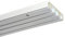 Gardinia Asta a rotaia per Tende, GE3 con Profilo per Montaggio a Pannello, 3 binari, plastica, 150 cm, Bianco