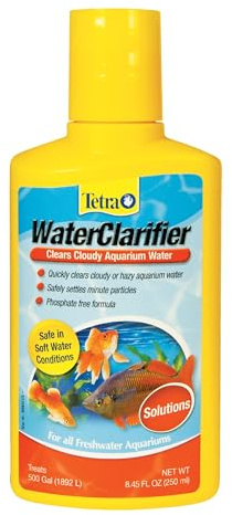 Tetra Water Clarifier, Aquarium Treatment Solution, 8.45 oz, Clears Cloudy Aquarium Water, Safe to Use with Fish and Plants, For Fresh Water