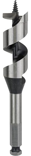 Bosch 1x PRO Wood Holzschlangenbohrer, 26 x 95 x 160 mm | für Weichholz, Hartholz, Ø 26,00 mm, Professional Zubehör Bohrmaschine, Schrauber, Schlagbohrer