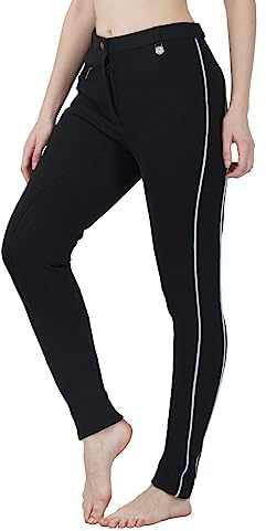 Discount Pet Accessories Avon Equine, Pantaloni MOD. Jodhpur Donna, Black with Baby Blue Piping, 20_UK