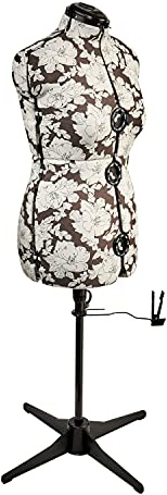 Verstellbare Schneiderpuppe Hollyhock Grau 8-Teilige | Mittel (M) [Größe EUR 44 bis 48]