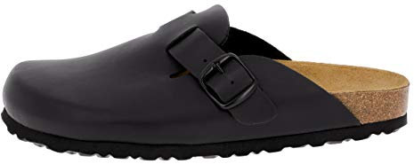 Lico Herren Bioline Clog Pantoletten, Schwarz, 46 EU