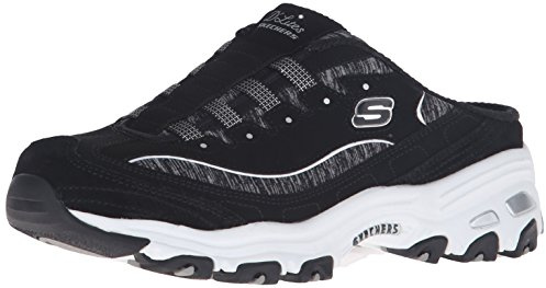 Skechers Dam D'Lites Resilient Fashion Sneaker, Svart vit, 38 EU