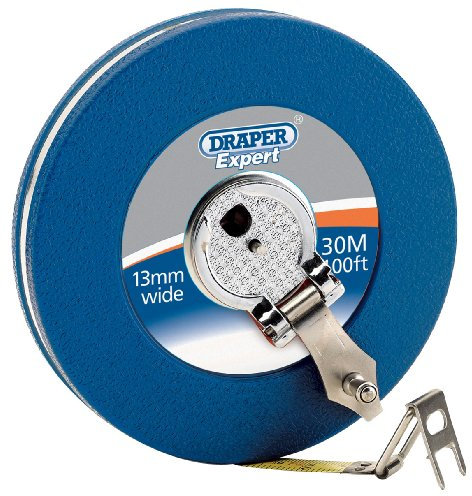 Draper 30m Steel Tape Measure | Long Measuring Measurement Tape | Rust Proof Holding Claw | 88217