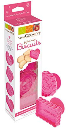 SCRAP COOKING 2030 Je Fais Mes Biscuits Kit Plastique/ABS Rose 28,5 x 7,5 x 4,5 cm