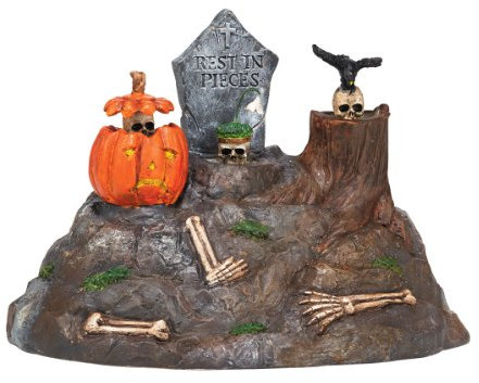 Department 56 Halloween Village Accessories Animierte Totenköpfe, 13 cm
