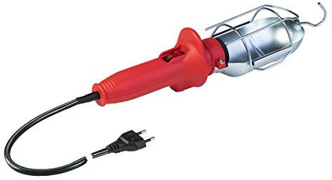 Poly Pool PP0049 Lampada Portatile da Lavoro per uso in Garage, Cantina, Officina, Cantiere con interruttore e 5 m di Cavo