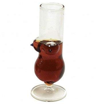 Pfiffig-Wohnen Transparent Glas Shot Trinkbecher Brüste