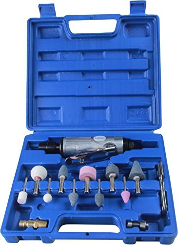 US PRO 15pc MINI 1/4 AIR DIE Grinder Set 1/4 & 1/8 Collets B8401