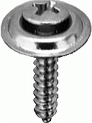#10 X 1-1/4 Phillips Oval #8 Head Sems Countersunk Washer Chrome