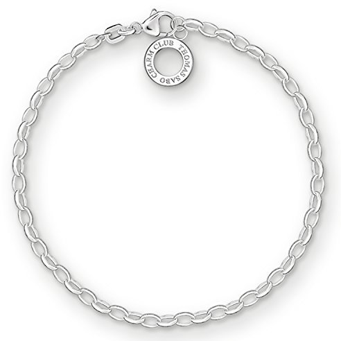 Thomas Sabo Damen Charm-Armband Classic Charm Club 925 Sterling Silber X0163-001-12