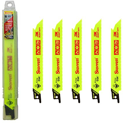 Starrett Bi-Metal King Cut Heavy Duty Reciprocating Saw Blade 150mm (6-inch) - Pack of 5