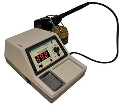 Velleman VTSSC76U Soldering Station, 1 Grade to 12 Grade, 3.75 Height, 5.25 Wide, 8 Length, 24V/60W, Variable Temperature/Nichrome and Ceramic Heater