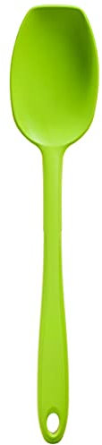 Kochblume Soßenlöffel L | Premium-Silikon & BPA frei| Hitzebeständig | Spülmaschinenfest | 30cm | Farbe: limette