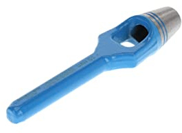GEDORE Henkellocheisen für weiche Materialen, Ø 15 mm, Gummi Leder Dichtungen Stoff, rund, 140 mm lang, Stanzeisen, 570015