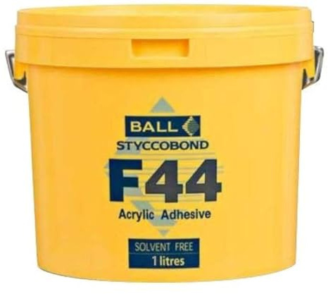 F BALL - F44 - Vinyl & PVC Backed Carpet Acrylic Adhesive (1ltr)