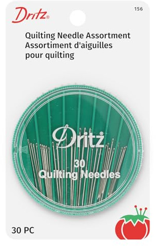 Dritz 156 Hand Needle Compact for Quilting, Assorted Sizes (30-Count)