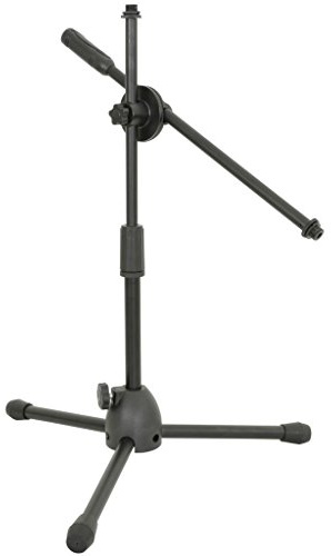 Qtx Chord 180.068uk kurz klein mini Boom-Mikrofon Mikrofon Ständer für Kick Drum, Snare oder Gitarre AMP
