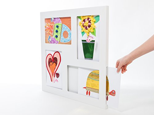 Articulate Gallery Vierfacher Bilderrahmen A4 aus MDF, Weiß