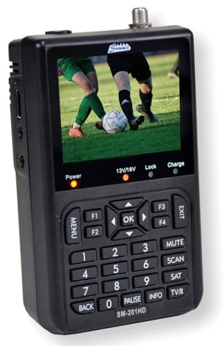 Summit SM 201HD Satelliten Messgerät I Sat Finder für DVB-S/S2 I Digital
